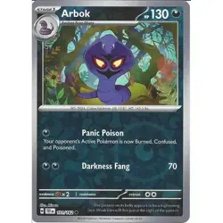 Arbok - Reverse Holo - Uncommon - Temporal Forces - Pokemon - 101/162 - Image 1