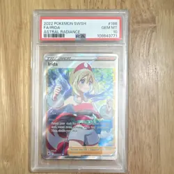 Pokemon TCG Irida Full Art Trainer Astral Radiance Holo Ultra Rare PSA 10 - Image 1