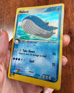 Pokemon TCG Wailord EX Ruby & Sapphire 14/109 holo rare 2003 MP - Image 4