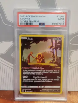 JYNX PSA 9 2022 POKEMON SWORD & SHIELD SILVER TEMPEST #TG04 FULL ART - Image 1