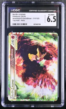 CGC 6.5 Ho-Oh LEGEND HeartGold & SoulSilver #111/123 Holo 2010 Pokemon - Image 1