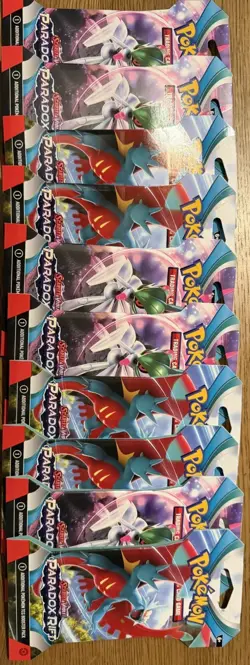 LOT OF 10 Pokemon SV Paradox Rift Booster Pack - SEALED - LOT OF 10! - Image 1