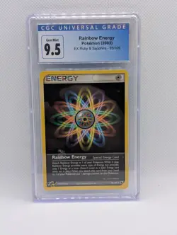 2003 Pokemon Rainbow Energy EX Ruby & Sapphire 95/109 CGC 9.5 - Image 1