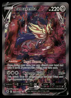 Pokemon Cards Zamazenta V GG54/GG70 Crown Zenith Galarian Gallery Holo Rare V NM - Image 1