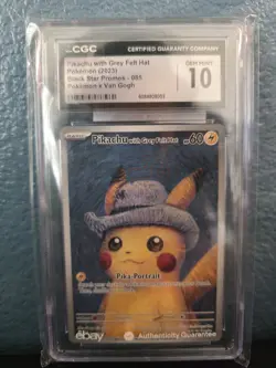Pokemon Pikachu with Grey Felt Hat 085 Promo CGC 10 Scarlet & Violet 2023 - Image 1