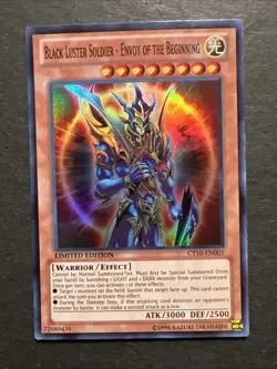 Yugioh 1x Black Luster Soldier - Envoy Of The Beginning GLD4-EN013 Limited Ed NM - Image 1