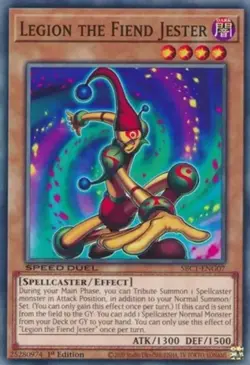 Legion the Fiend Jester - SBC1-ENG07 - Common - 1st Edition - Lightly Played - Image 1