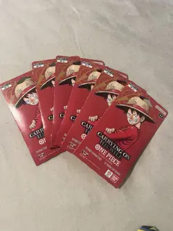 LOT OF 6 - One Piece OP-13 Carrying on His Will Sleeved Booster Packs - Image 2