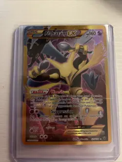 Pokemon TCG Alakazam EX Holo Ultra Rare 2016, 125/124 Card Near Mint Condition - Image 1