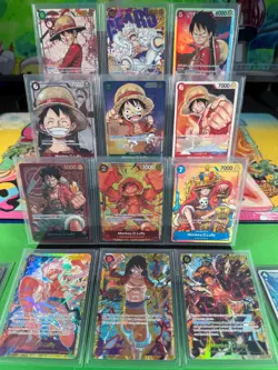 One Piece TCG Monkey D Luffy Investment Lot 19 Cards + Sealed Demo Deck - Image 2