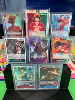One Piece TCG Monkey D Luffy Investment Lot 19 Cards + Sealed Demo Deck - Image 3