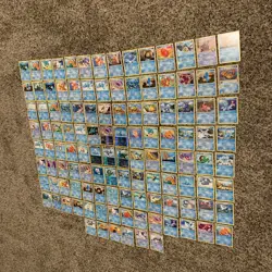 Lot Of 118 Pokemon Water Type Cards Holo Reverse Holo Special Shiny Kingdra Rare - Image 1