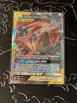 Pokemon TCG Greninja & Zoroark GX Holo Ultra Rare Card Unbroken Bonds 107/214 - Image 1