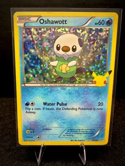 Oshawott 21/25 Mcdonald's 25th Anniversary Promo 2021 Holo Pokemon TCG Card NM - Image 1