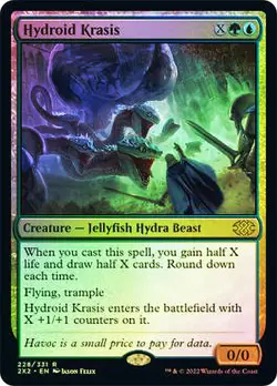 Magic The Gathering MTG HYDROID KRASIS FOIL Double Masters 2022 NM - Image 1