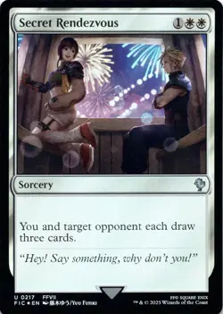 Secret Rendezvous (0217) FOIL Commander: Final Fantasy Magic MTG NM - Image 1