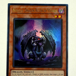 Yugioh! Nebulus, Dragon Ruler of Mishaps ALIN-EN019 Ultra Rare 1st Ed Free Ship! - Image 2