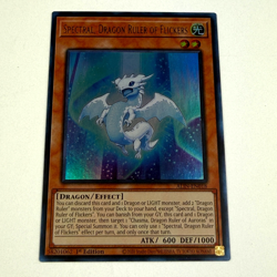 Yugioh! Spectral, Dragon Ruler of Flickers ALIN-EN018 Ultra Rare 1st Ed. English - Image 1