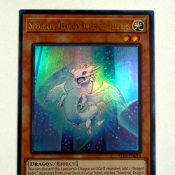 Yugioh! Spectral, Dragon Ruler of Flickers ALIN-EN018 Ultra Rare 1st Ed. English - Image 3