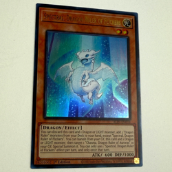 Yugioh! Spectral, Dragon Ruler of Flickers ALIN-EN018 Ultra Rare 1st Ed. English - Image 4