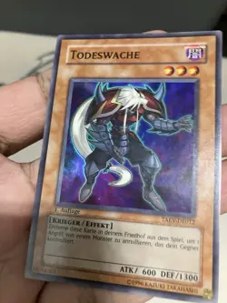 Yugioh Necro Gardna TAEV-DE012 Super Rare 1st Edition German - Image 2