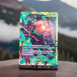 Roronoa Zoro OP06-118 SEC Secret Rare art English One Piece TCG Wings Capt MINT - Image 1