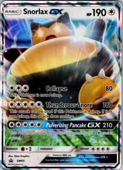 Snorlax GX - SM05 - Pokemon Sun & Moon Promo Ultra Rare Card HP - Image 1