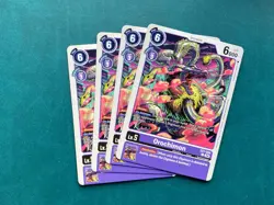 Orochimon EX7-056 Playset Digimon Liberator Card Game x4 - Image 1