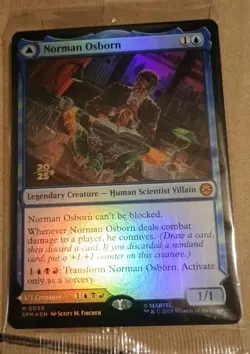 Norman Osborn Prerelease Promo Sealed Magic The Gathering MTG Marvel Spiderman - Image 1
