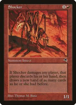 Shocker NM/M Tempest Red Creature Insect Mtg Magic English Regular - Image 1