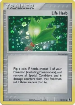1x (EX) Life Herb - 93/112 - Uncommon - Reverse Holo FireRed & LeafGreen Pokemon - Image 1