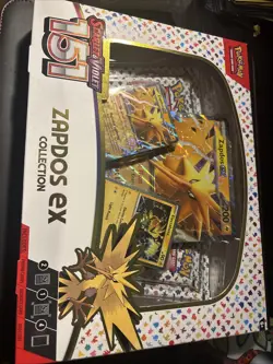 Pokemon TCG: Scarlet & Violet-151 Alakazam & Zapdos Collection Box New 8 Booster - Image 2