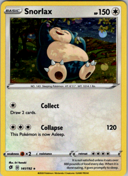 Snorlax 141/192 Cosmos Pokemon TCG Rebel Clash Promo NM - Image 1