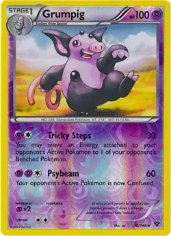 Grumpig 50/146 Reverse-Holo Rare XY Base Set Mint Pokemon Card - Image 1