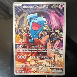 Team Rocket's Wobbuffet PROMO Pokemon Card ETB #203 Destined Rivals - Image 1