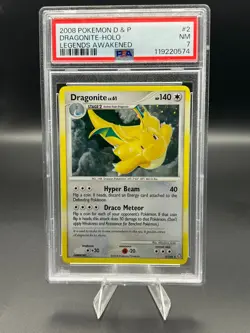 Dragonite 2/146 - Holo - Diamond & Pearl - Pokemon: Legends Awakened - PSA 7 - Image 1