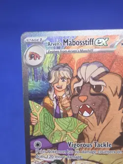 Pokemon Destined Rivals Arven’s Mabosstiff ex 235/182 Special Illustration Rare - Image 3