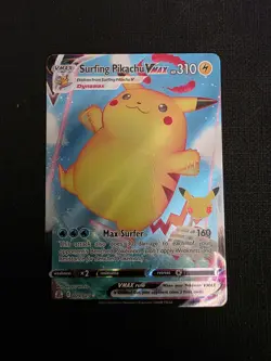 Pokemon TCG Surfing Pikachu VMAX 009/025 Celebrations 25th Anniversary Card NM - Image 1