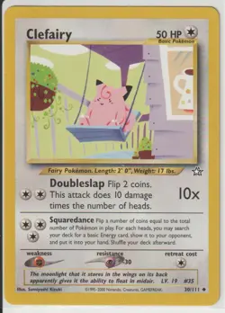 Pokemon TCG Clefairy 30/111 Neo Genesis Regular LP - Image 1