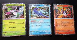 Pokemon Meowscarada Skeledirge Quaquaval Sparkle [Set of 3] Exclusive Holo Promo - Image 1