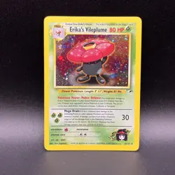 Pokemon Erika's Vileplume 005/132 Gym Heroes Holo Shark Bait $1 Start - Image 2