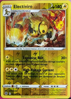 Electivire Reverse Holo Rare - 047/172 - Brilliant Stars Pokemon 2022 - Image 1
