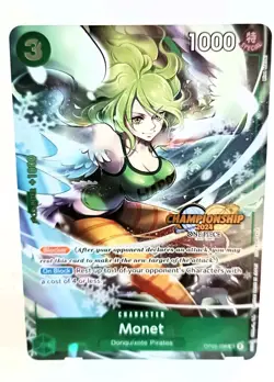 One Piece, Monet, Gold Stamp, 2024 Championship Foil Promo - Image 1
