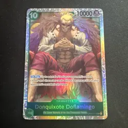 2023 ONE PIECE KINGDOM OF INTRIGUE DONQUIXOTE DOFLAMINGO OP04-031 SUPER RARE - Image 1