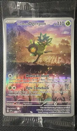 Teal Mask Ogerpon 123 Sv: Scarlet & Violet Promo Cards Holo (Sealed) Pokemon - Image 1