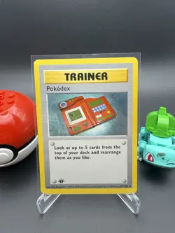 1st Edition Shadowless Pokedex - Base Set - #87/102 - Vintage Pokemon Card 1999 - Image 1