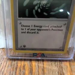 CGC 9 Energy Removal Base Set Shadowless 1st Edition 92/102 Pokemon Card psa - Image 2