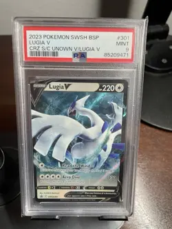Lugia V SWSH301 SWSH: Sword & Shield Promo Cards Holo Promo Pokemon TCG PSA 9 - Image 2