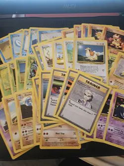 Pokemon 1999 Vintage Base Set Non-Holo Card Bundle X50 No duplicates! #2 - Image 3
