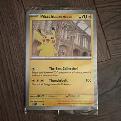 Pikachu At The Museum Promo, Jumbo Card. UK Exclusive, Rare - Image 1